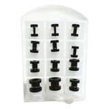 Kit Alargador Preto Plastico 2mm 3mm 4mm 5mm 6mm 8mm 