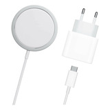 Cargador Inalámbrico Para iPhone 11 / 12 + Adaptador 20 Watt