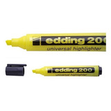 Resaltador Edding 200 Highliter (x10unid) Marcador Fluo Color Amarillos