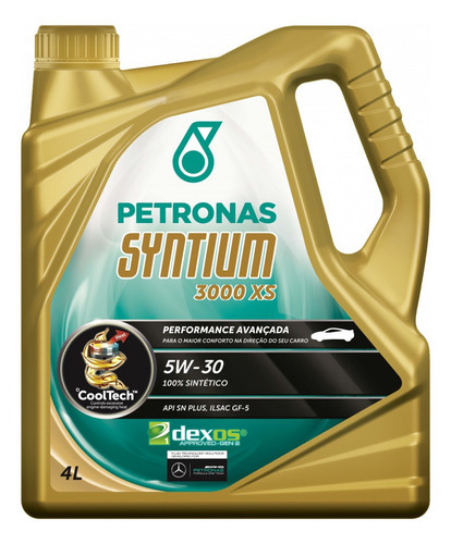 Aceite Petronas Syntium 3000 Xs 5w-30 100% Sintético X4l