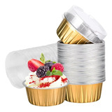 50pk Copas De Aluminio Cupcake Pastelería