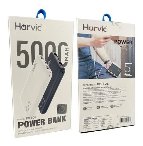 Power Bank/cargador Portátil Harvic 5.000 Mah