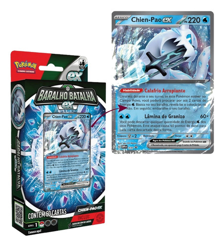 Pokémon Tcg Baralho De Batalha - Chien-pao Ex Original Copag