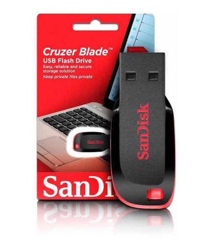Pendrive 128gb Cruzer Blade Sandisk Usb 2.0 Orig Lacrado Nfe