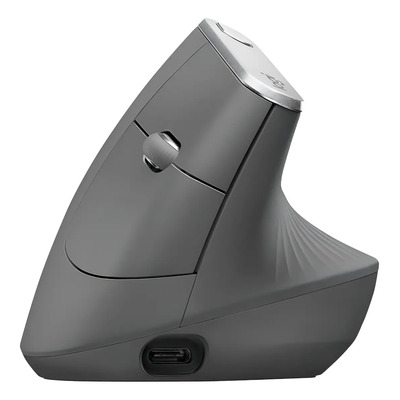 Mouse Mx Vertical Ergonómico Inalámbrico Logitech Color Negro | Envío gratis