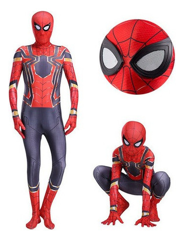 Traje De Una Pieza Medias Spiderman Niños Adultos