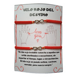 Pulseras Manillas Hilo Rojo Del Destino Dije Infinito Pareja