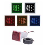 Voltimetro Amperimetro Digital Rojo Ac 60-500v 0-100 Amp