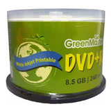 Dvd+r Dl (doble Capa) Imprimible Marca Greenmaster 50 Pzs