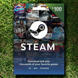 Steam Wallet 100 Usd Región Usa (entrega Inmediata)