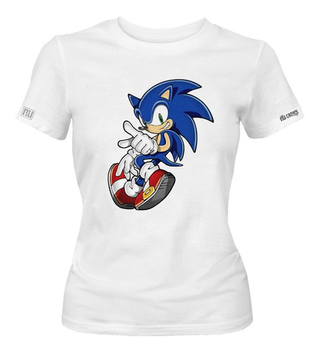 Camiseta Sonic Personaje Videojuego Ilustración Mujer Idk