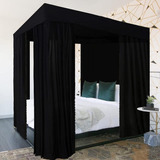 Dosel Para Cama Kmhesvi Decorativo, Tamaño King, Negro