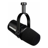 Microfono Shure Mv7 Xlr/usb Dynamic Podcasting Black 