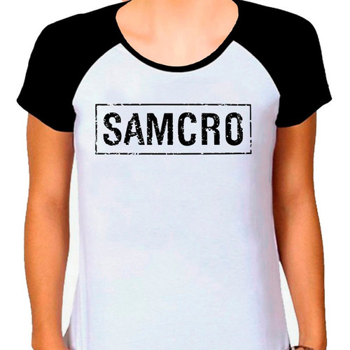 Camiseta Raglan Samcro Sons Of Anarchy Feminina