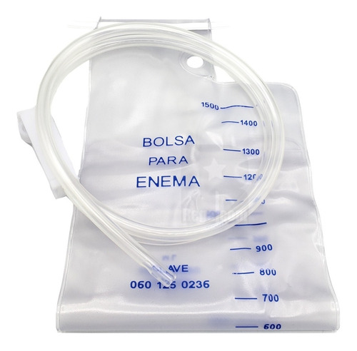 Bolsa Para Enema Con Tubo Transportador 1500 Ml 10 Pzs Envío