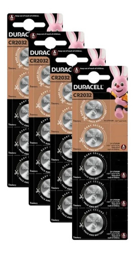 Pack 20 Pila Botón Duracell Cr2032 Dl2032 - Todopilas