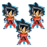 Globos De Dragon Niño Goku Adorno Fiesta 3 Figuras 70 Cm Bal