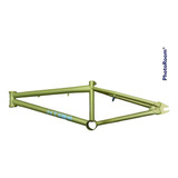 Cuadro Rodada 20 Acero Marca Htr Verde Mate Bmx