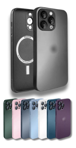 Capa Case Capinha Ag-glass Com Magsafe Para iPhone Roxo