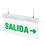 Cartel Salida Emergencia Led 3hs Litio Macroled Csl-sal-der