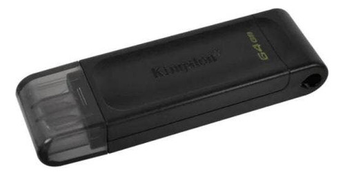 Pen Drive 64 Gb Kingston T70/64gb Usb 3.2 Gen 1 Preto