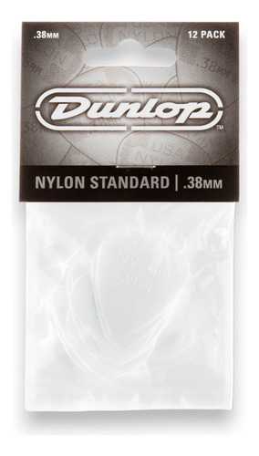 Uñetas Dunlop Nylon (0.38mm) Bolsa 12 Unidades