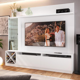 Rack Com Painel Tv 50  Multimóveis Cr25136 Branco