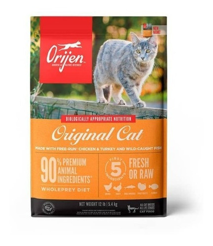 Alimento Orijen Original Para Gato Sabor Mix  De 5.4kg