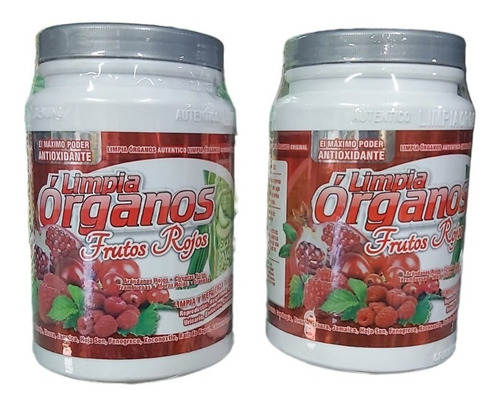 Limpia Organos Frutos Rojos Bote 500 G Original Pack De 2