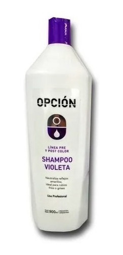 Shampoo Matizador Violeta Opcion 900ml 