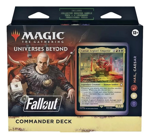 Deck Commander Magic Fallout Hail Caesar Baralho Lançamento