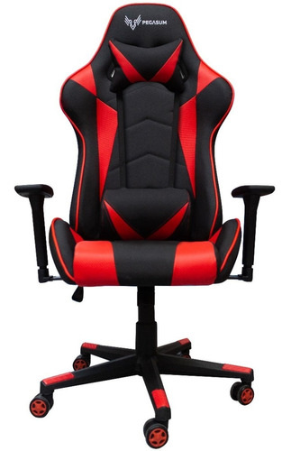 Silla Gamer Crusader Negro Rojo