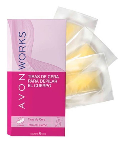 Bandas Depilatorias Para El Cuerpo Avon Works - 6 Tiras