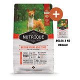 Nutrique Young Medium Adult Dog X 12 Kg + Regalo 