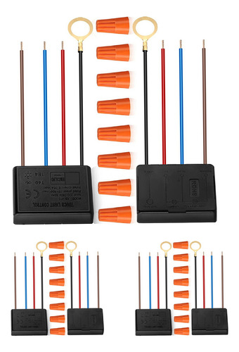 Paquete De 6 Interruptores De Lámpara Táctil, Módulo De Cont