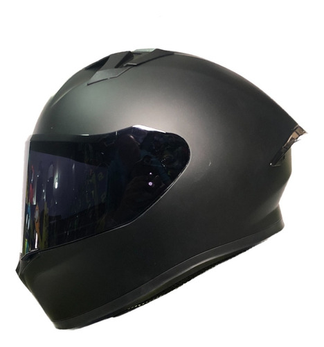 Casco Ich 503 Plano Talla M + Visor Oscuro Y Transparente