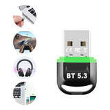 Mini Adaptador Bluetooth 5.3usb Audifonos/pc/tv/car