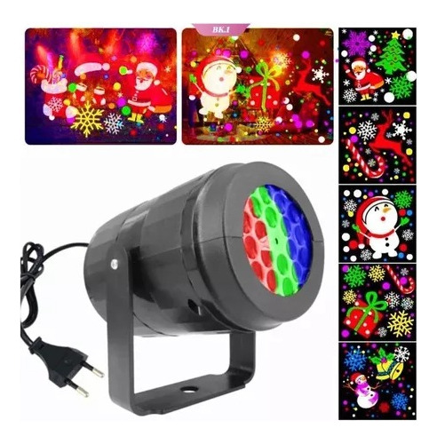 Proyector Luces Led Navidad Multicolor Exterior Interior