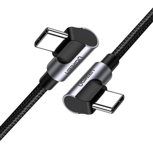 Cable Carga Rapida Usb-c Ángulo 90 Grados 2m Negro Ugreen