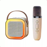 Caixa De Som Bluetooth Dois Microfone Karaokê Criança Adulto