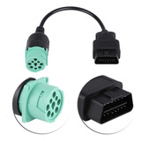 Obd2 - Adaptador De Cable De Diagnóstico De Camión De 9 P.