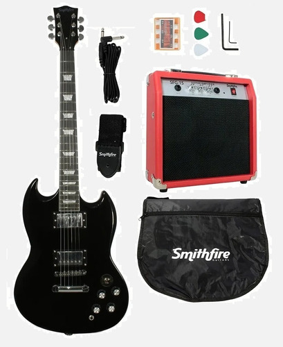 Smithfire Sg Pack Paquete Guitarra Eléctrica Amplificador