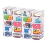 Cajas Organizador Multiuso Zapatos Caja Con Tapa X20 Und Color Transparente