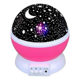 Luminária Projetor Estrela 360º Galaxy Abajur Star Master Cor Da Estrutura Rosa