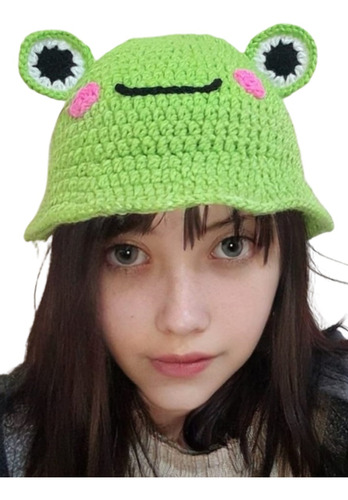 Gorro Bucket Hat Aesthetic Rana Tejido Crochet Mujeres Niñas