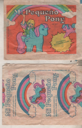 Sobre De Figuritas * Mi Pequeño Pony * Año 1987 Cerrado