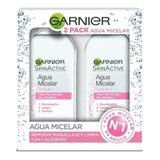Agua Micelar Garnier Skin Active 2 Piezas De 400 Ml 