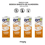 Pack 4u - Leche Vegetal De Almendra Barista 1 Lt Orasi