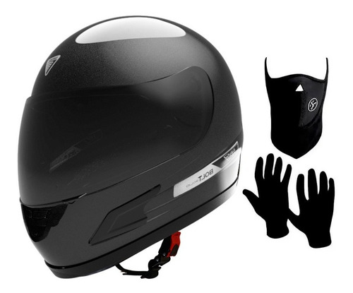 Casco Moto Integral Vertigo Hk7 Negro Mate + Regalos - Sti