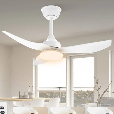 Ventilador de Teto 36” com Luz LED Ajustável, Controle Remoto, 3 Pás em Plástico, 6 Velocidades, Motor Silencioso e Econômico, Função Timer, Ideal para Sala, Quarto e Varanda, Bivolt | Parcelamento sem juros